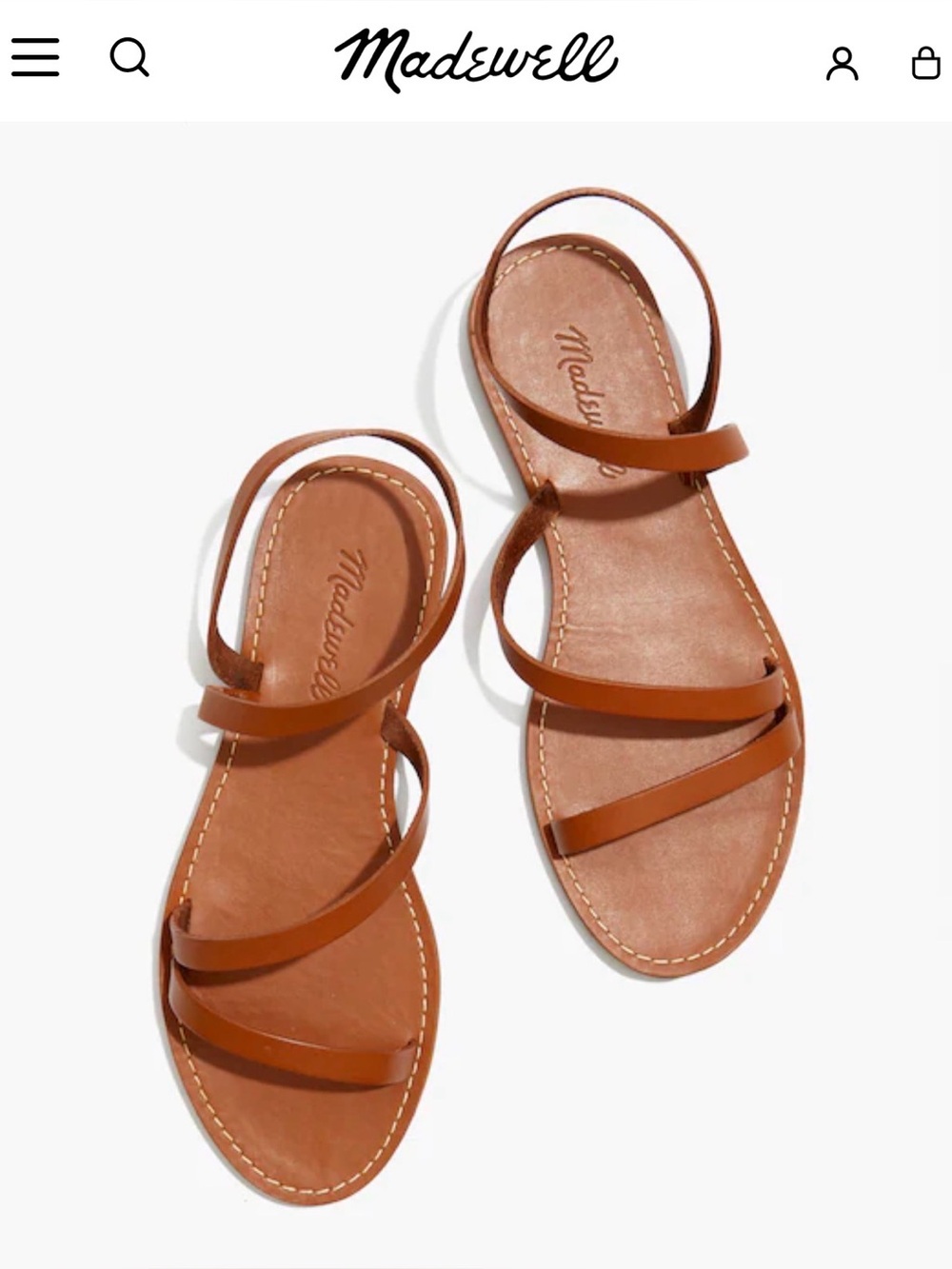 Madewell The Boardwalk Anklet-Strap Sandal, size 10